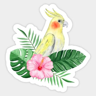 tropical bird Sticker